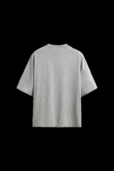 T-SHIRT MIT CHAMPION®-AUFNÄHERN X ZARA - Grau meliert von Zara