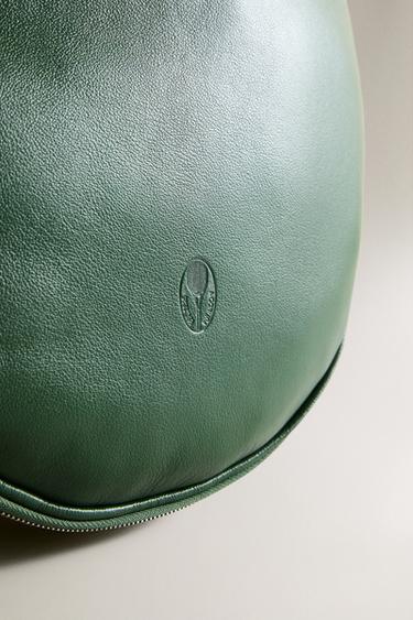 HOUSSE RAQUETTE TENNIS CUIR - Vert de Zara - Image 5