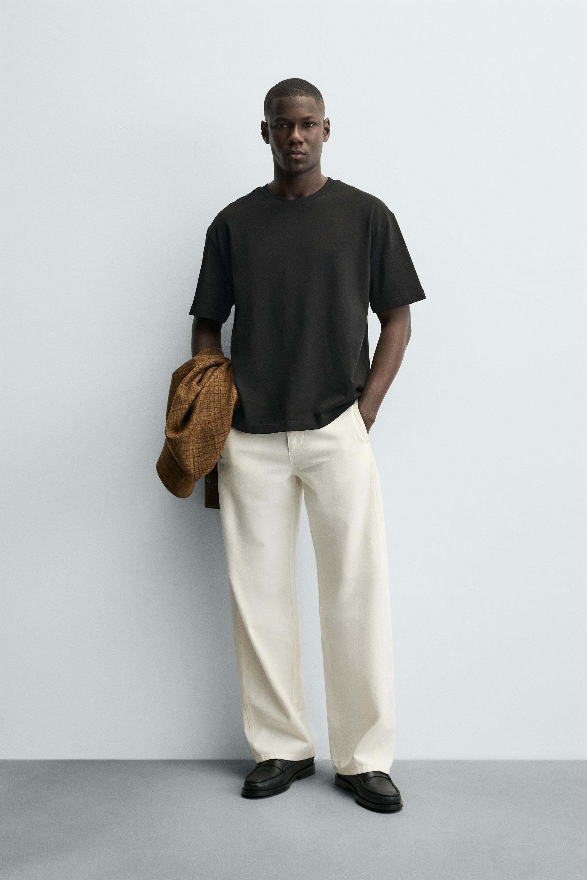 Мужские футболки Zara BASIC HEAVYWEIGHT T-SHIRT /03