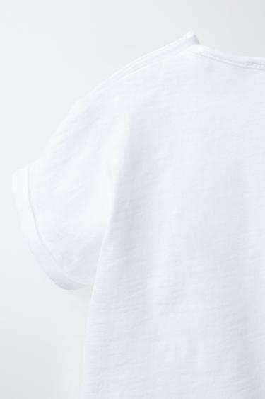 PLAIN T-SHIRT - White by Zara - Image 3