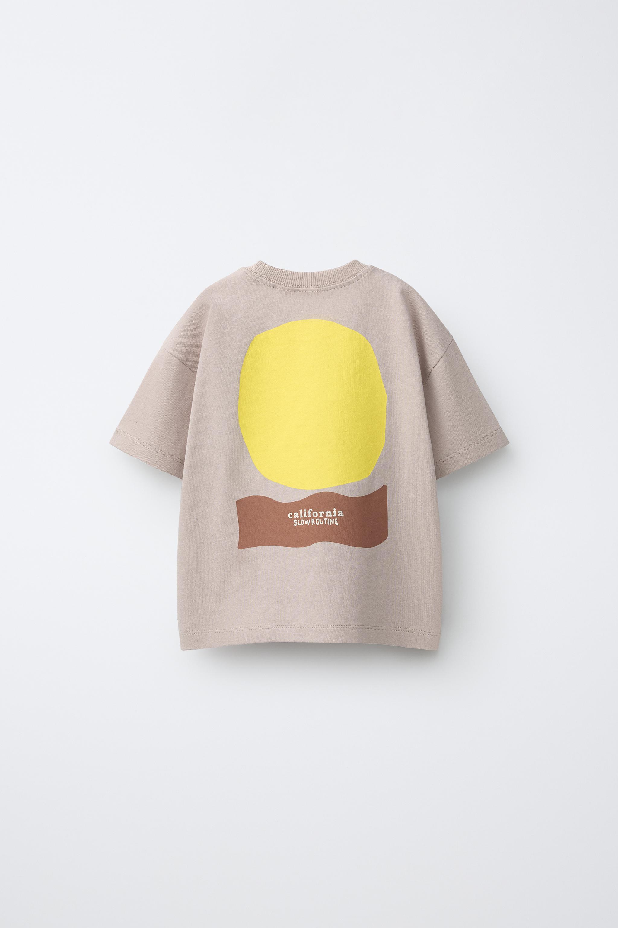 Детские футболки Zara SUN PRINTED T-SHIRT — фото 3
