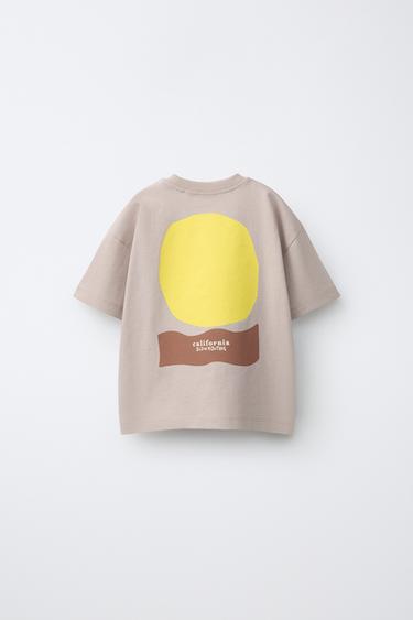 Zaras MÖNSTRAD T-SHIRT MED SOL - Ljuslila