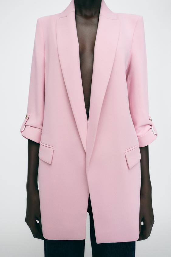 HOT Blazer Rosa Zara Tailleur Rosa Blazer Cipria Zara Tailleur