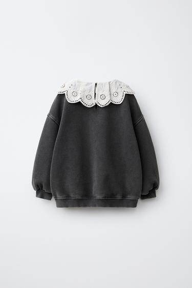 Zara THE NIGHTMARE BEFORE CHRISTMAS © DISNEY EMBROIDERED SWEATSHIRT - Anthracite grey