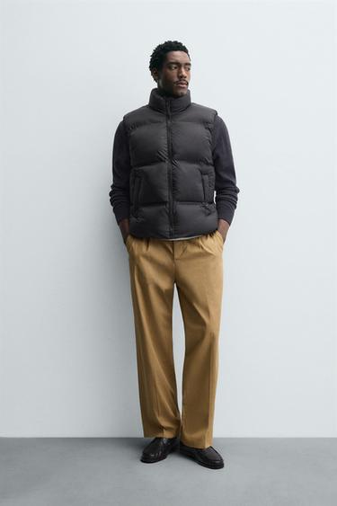 WATER-REPELLENT PUFFER GILET - Black by Zara