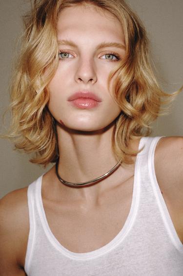 COLLAR METÁLICO CHOKER - Plata de Zara