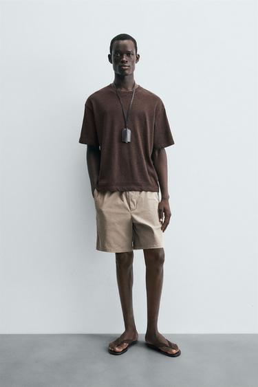 CAMISETA OVERSIZE FIT - Marrón / Topo de Zara