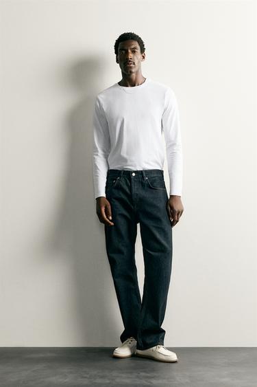 Zara OSNOVNA SLIM FIT MAJICA – Bela – Slika 0