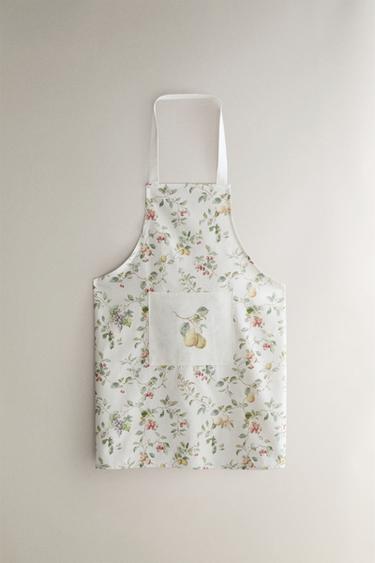 KATOENEN SCHORT MET BLOEMEN - Groen van Zara - Afbeelding 0