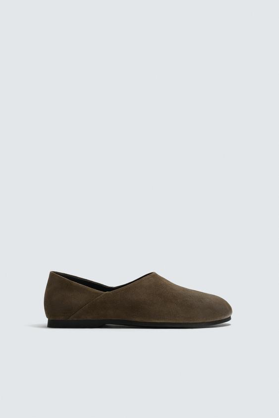 LEATHER LOAFERS WITH VIBRAM® SOLE AARON LEVINE X ZARA from Zara - $169