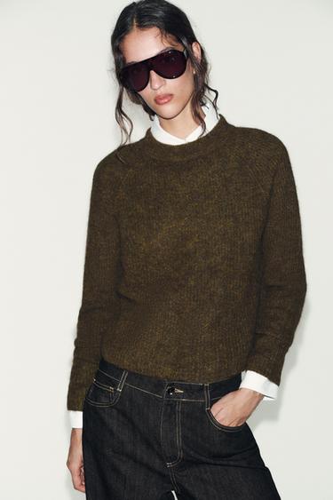 JERSEI DE LLANA I ALPACA - Caqui de Zara