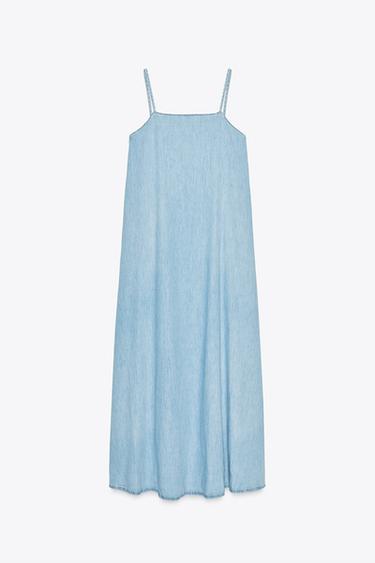 TRF DENIM MIDI DRESS - Blue by Zara