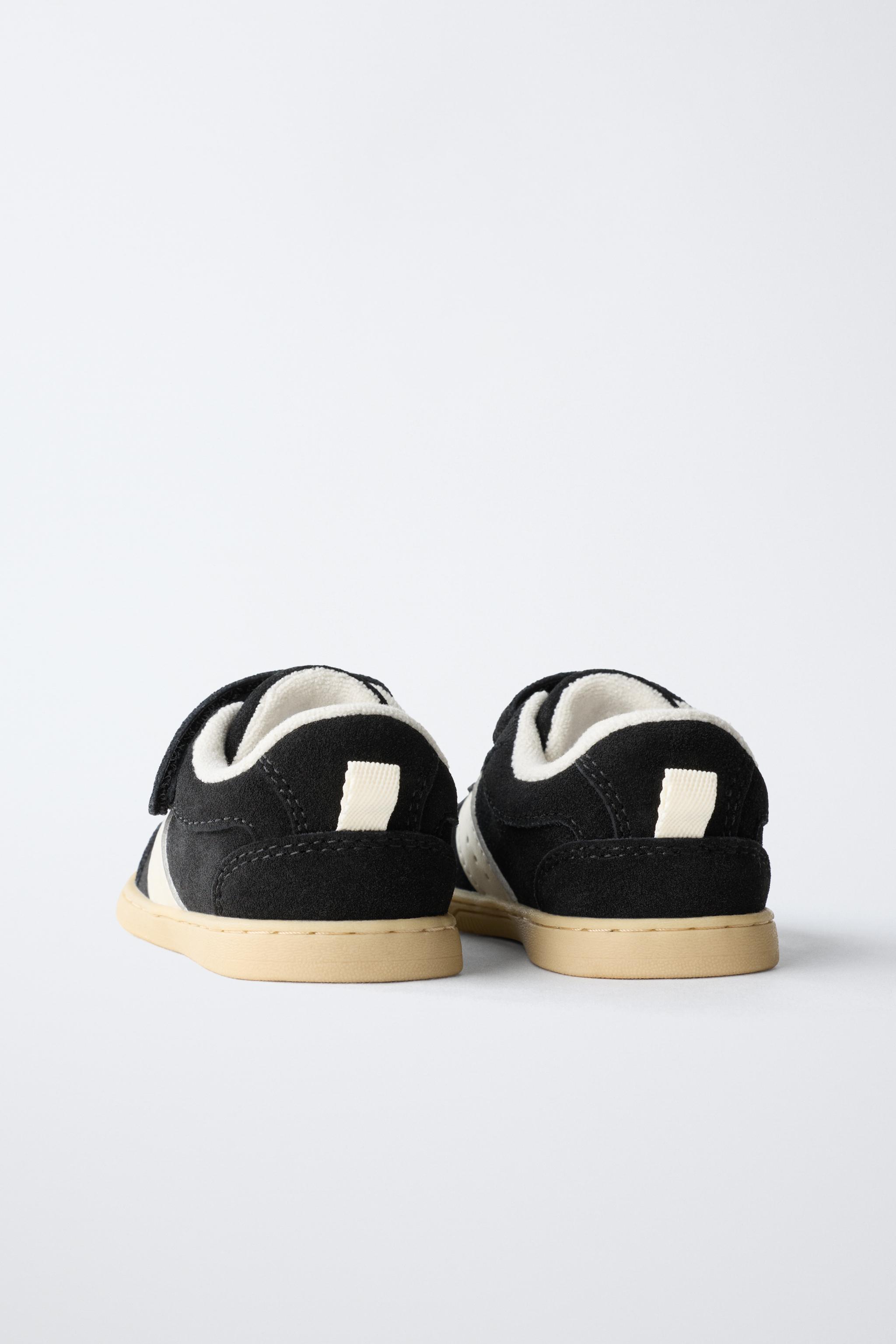 BAREFOOT LEATHER SNEAKERS - Black | ZARA United States