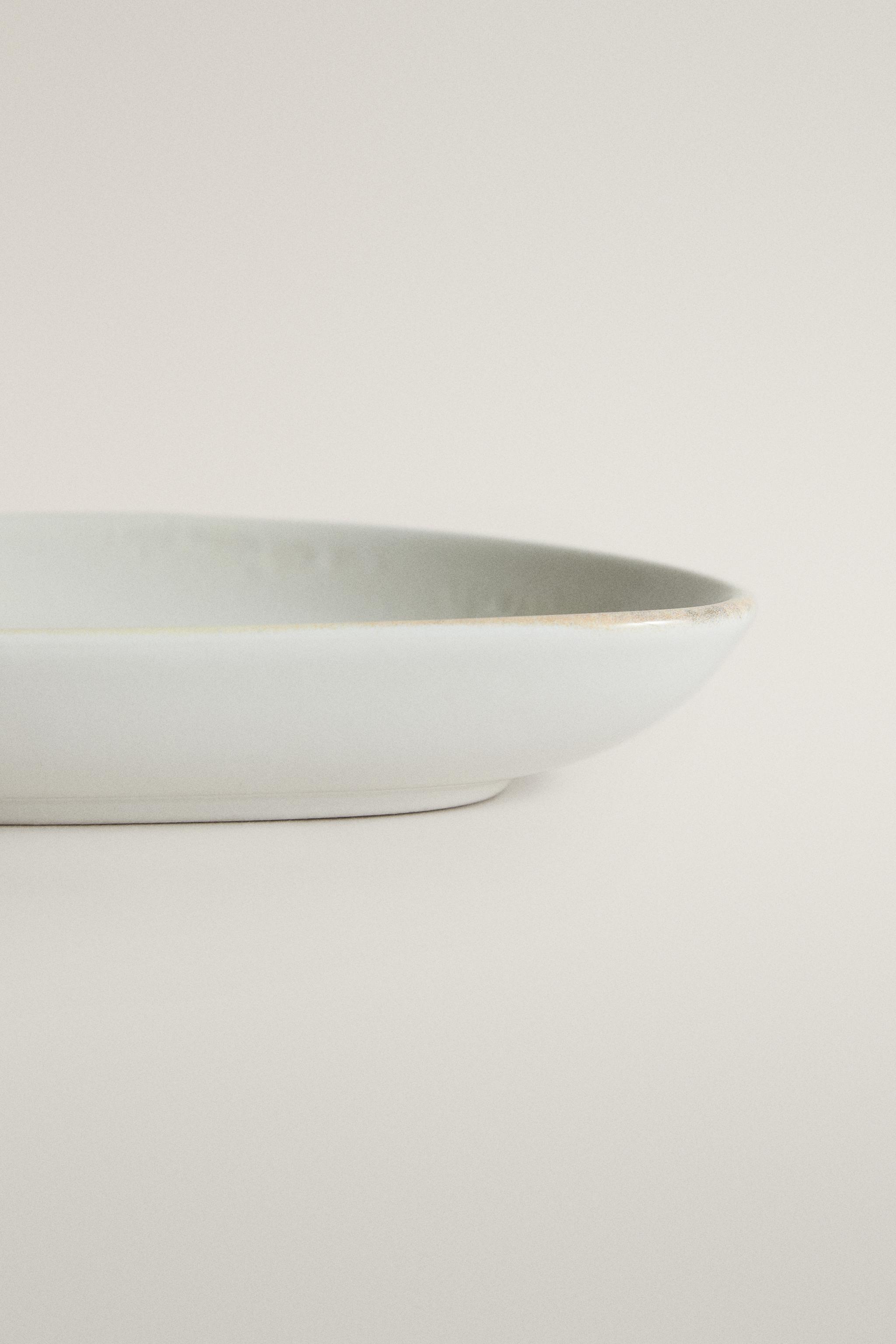 ECRU STONEWARE MINI PLATE