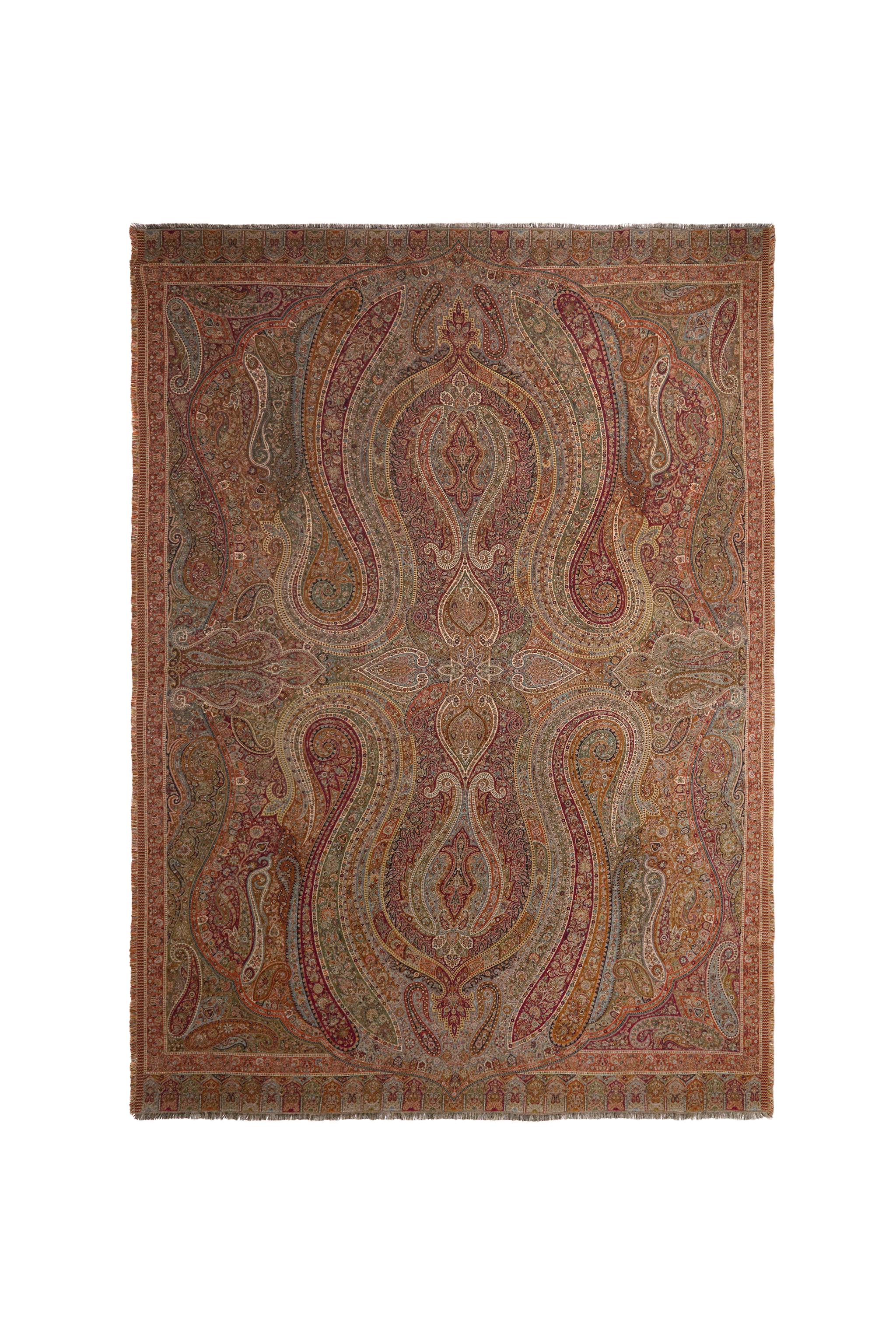 PAISLEY JACQUARD BLANKET - Brick | ZARA United States