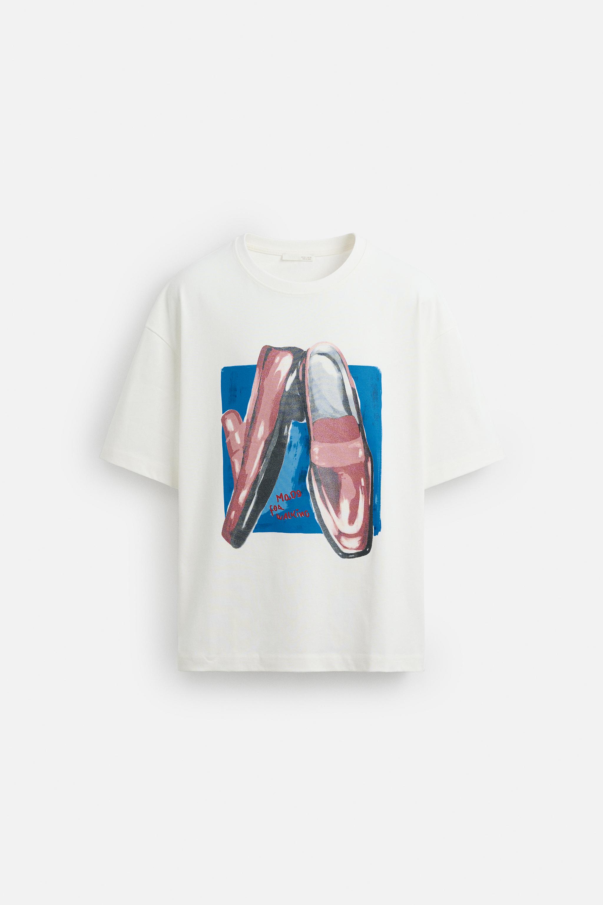国内発送★ZARA★ローファープリント*Tシャツ 01930405250-a5.jpg?ts=