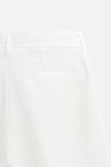 SHORT 100 % LIN - Blanc de Zara - Image 7