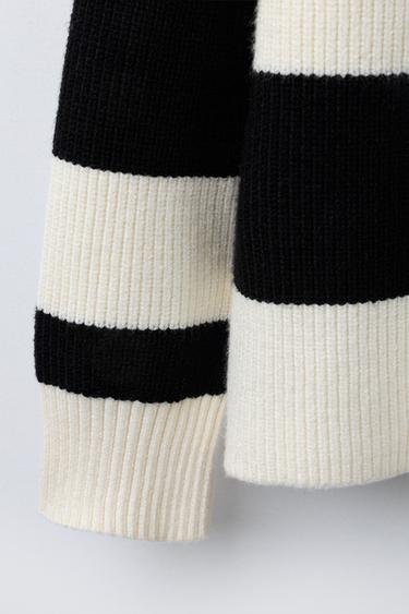 GILET EN MAILLE RAYURES - rayures de Zara - Image 3