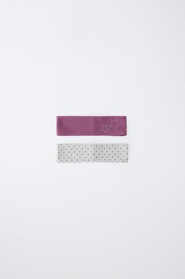 PACK DOS DIADEMAS ELÁSTICAS TACHAS Y ESTRELLAS - Multicolor de Zara