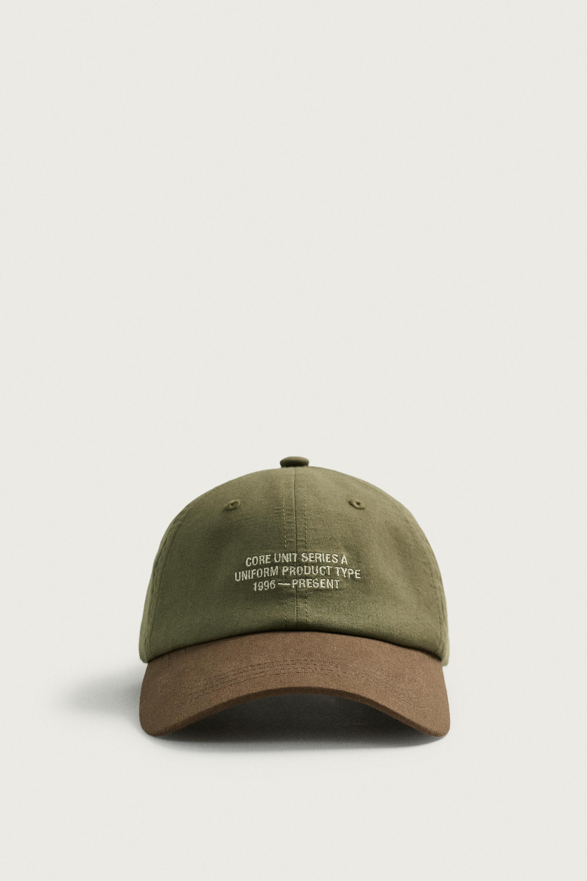 コントラスト刺繍入りキャップ - ブラウン | ZARA Japan / 日本