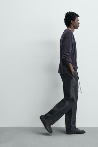 JEAN JOGGER COUPE DÉCONTRACTÉE - Bleu marine de Zara - Image 5