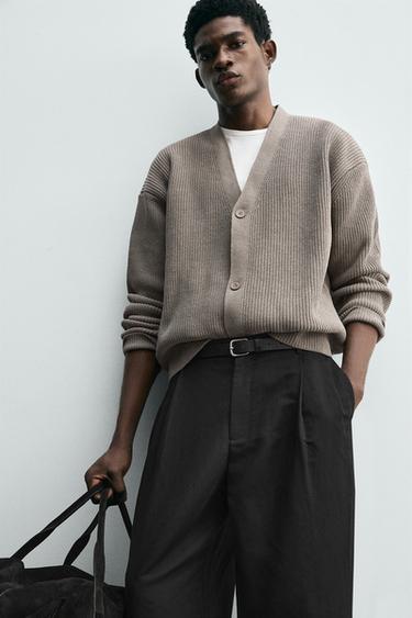 PURL KNIT CARDIGAN - Stone by Zara - Image 5