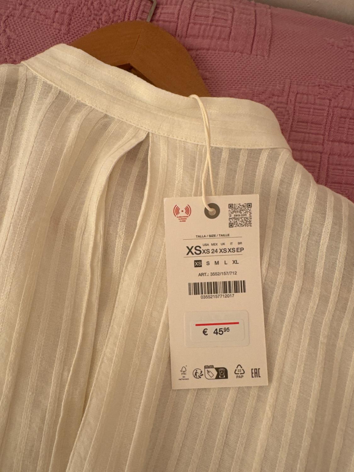ZW COLLECTION STRIPED SHIRT WITH LACES - Image 4