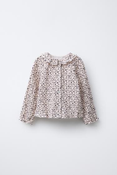 FLORAL PRINT SHIRT - Ecru by Zara - Image 0