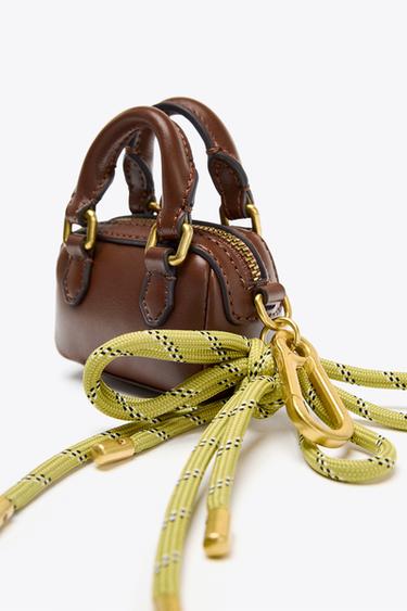 MINI CITY CHARM BAG - Dark tan by Zara