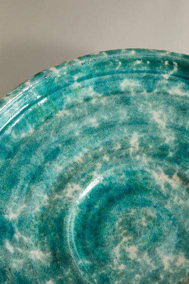 DECORATIVE TERRACOTTA TRAY - Blues by Zara - Image 4