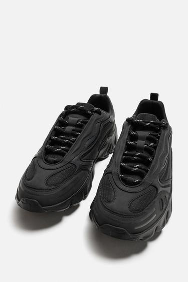 CHUNKY SOLE SNEAKERS - Black by Zara - Image 2