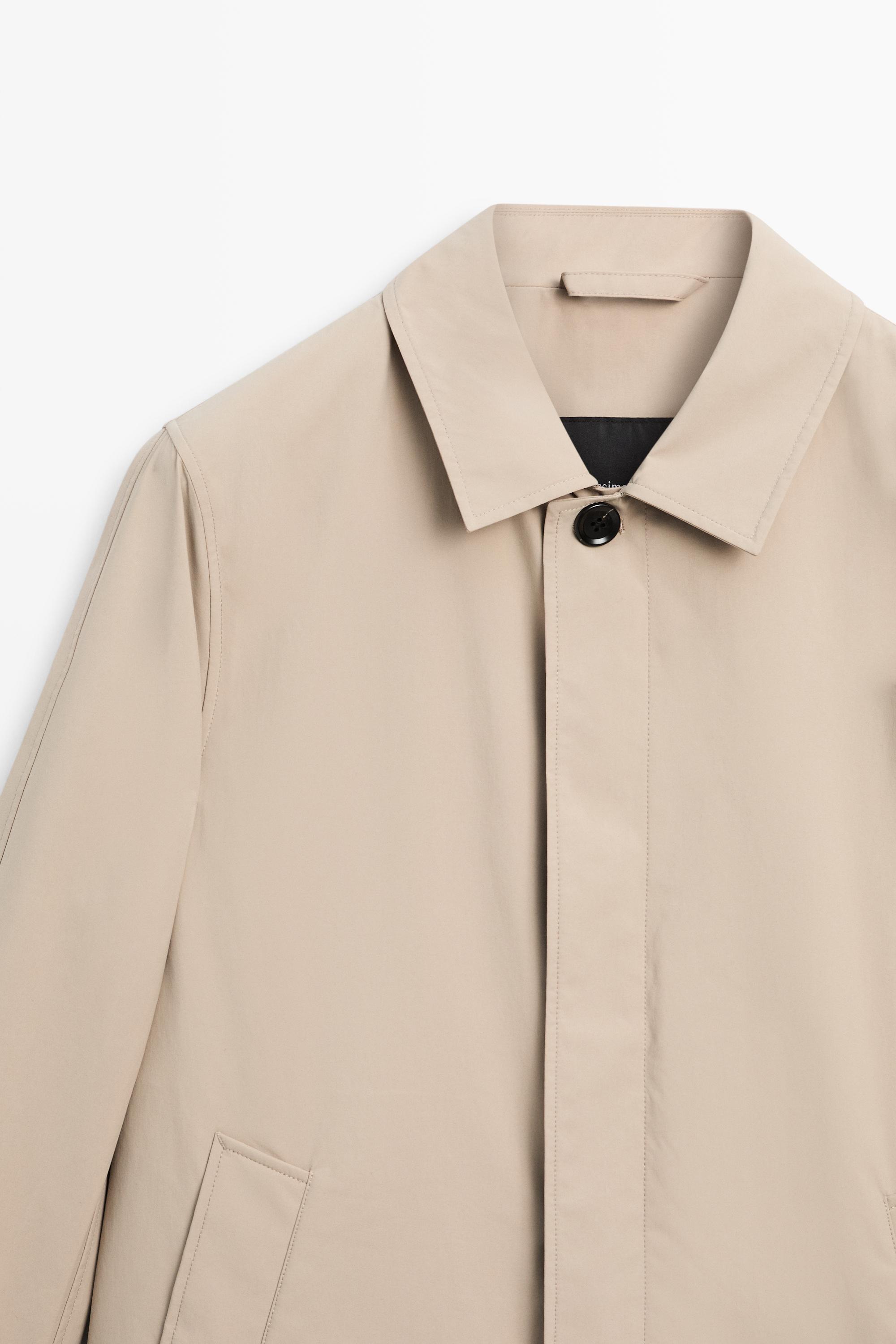 Lightweight long trench coat