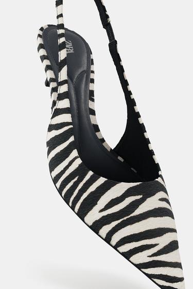 CHAUSSURES EN CUIR À IMPRIMÉ ANIMALIER - Multicolore de Zara - Image 6