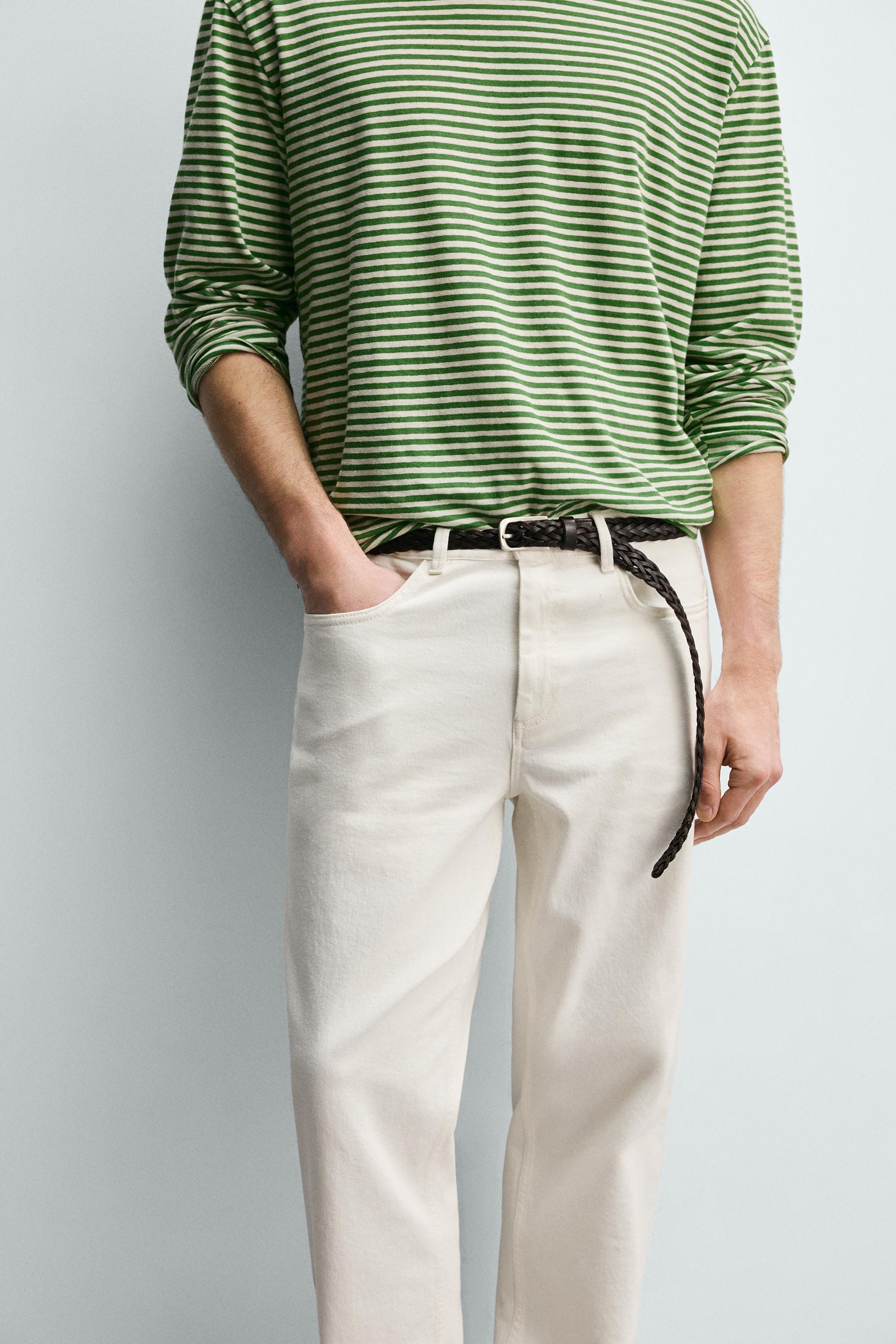 LOW-RISE STRAIGHT FIT PANTS