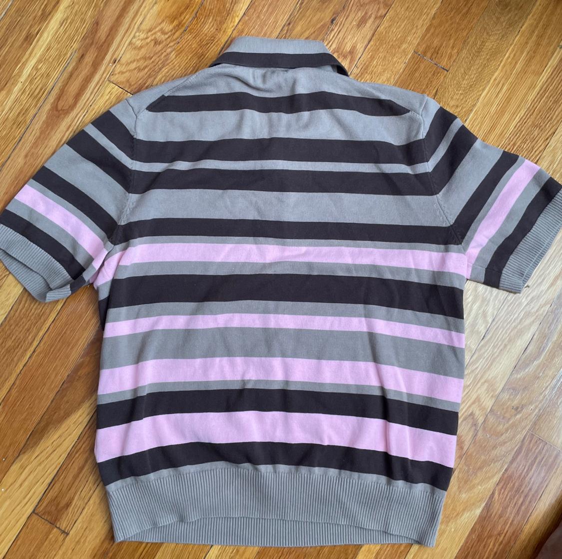 JACQUARD STRIPED KNIT POLO SHIRT - Image 3