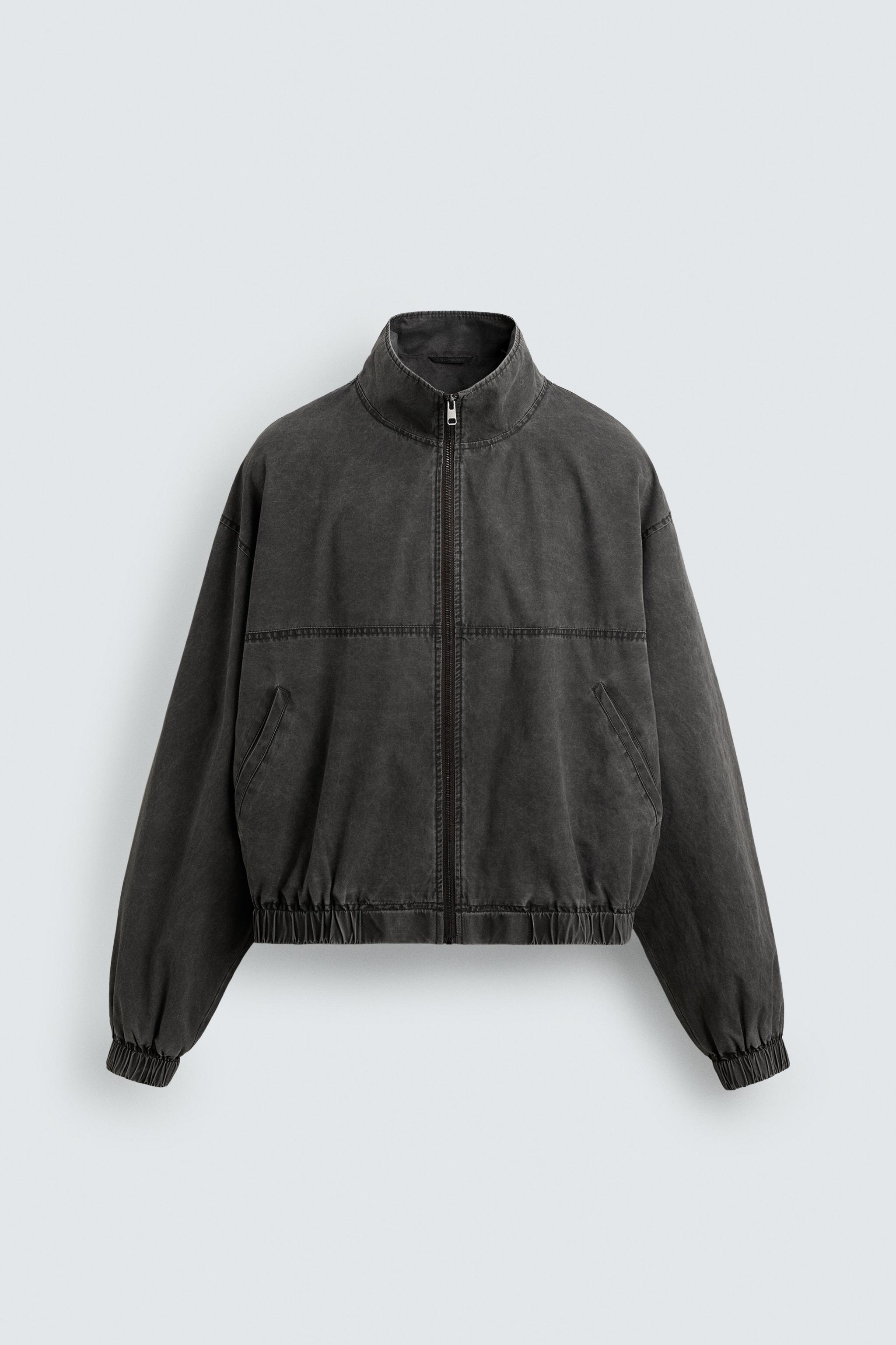 BLOUSON DÉLAVÉ COUPE COURTE