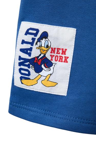 Zara DONALD DUCK © DISNEY PRINTED STRAIGHT SHORTS - Blue
