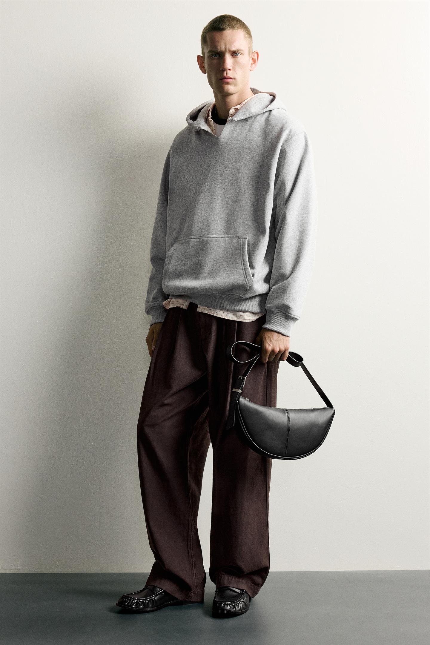 Мужская сумка Zara Buckle Shoulder, цвет: Чёрный — фото 2