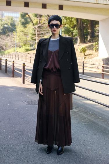 ZW COLLECTION ダブルブレストブレザーワンピースブラックZaraのZW COLLECTION ダブルブレストブレザーワンピース - ブラック 