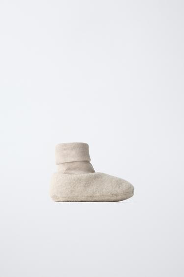 WOOL BOOTEES — Sandy Brown 1