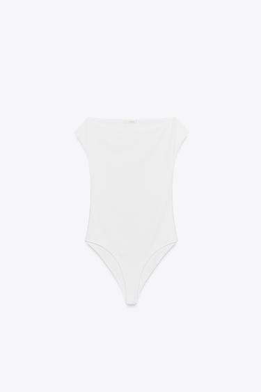 Zara 聚醯胺纖維連體衣 - 白色