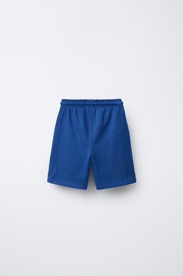 LABEL JOGGING BERMUDA SHORTS - Bluish by Zara - Image 1