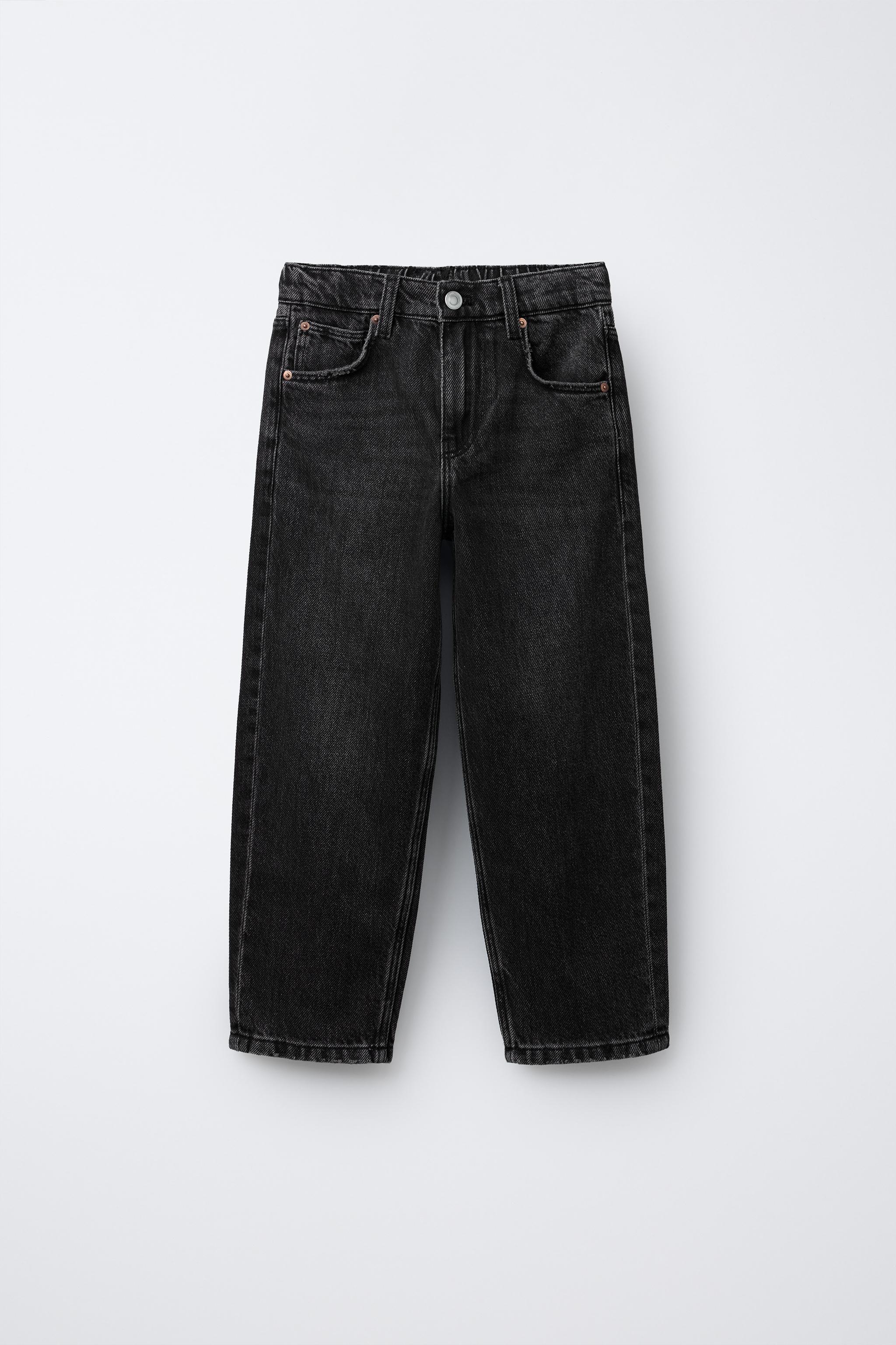 Jeans Mom デニム ママ ショーツ 送関込 マムフィットデニムパンツ - ブラック | ZARA Japan / 日本