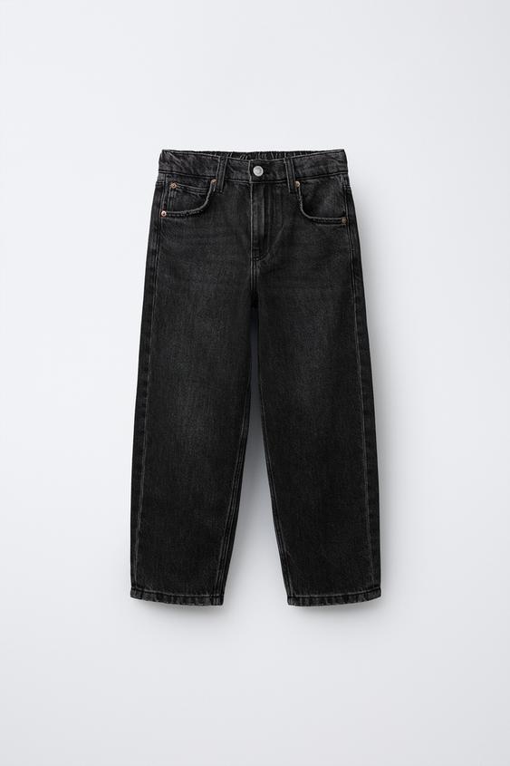 JEANS MOM FIT Hitam ZARA Indonesia - Main Image