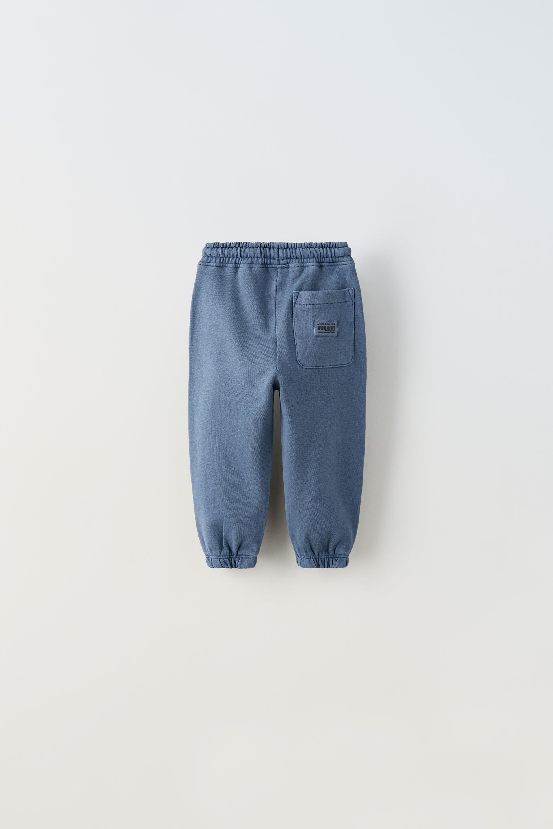 SOFT PLUSH BASIC JOGGER TROUSERS - Ecru