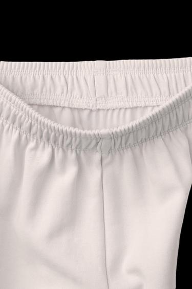 WIDE-LEG INTERLOCK TROUSERS - Ecru by Zara