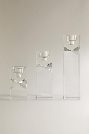 GLASS TEALIGHT HOLDER - كريستالي الخاص بـ Zara - صورة 0