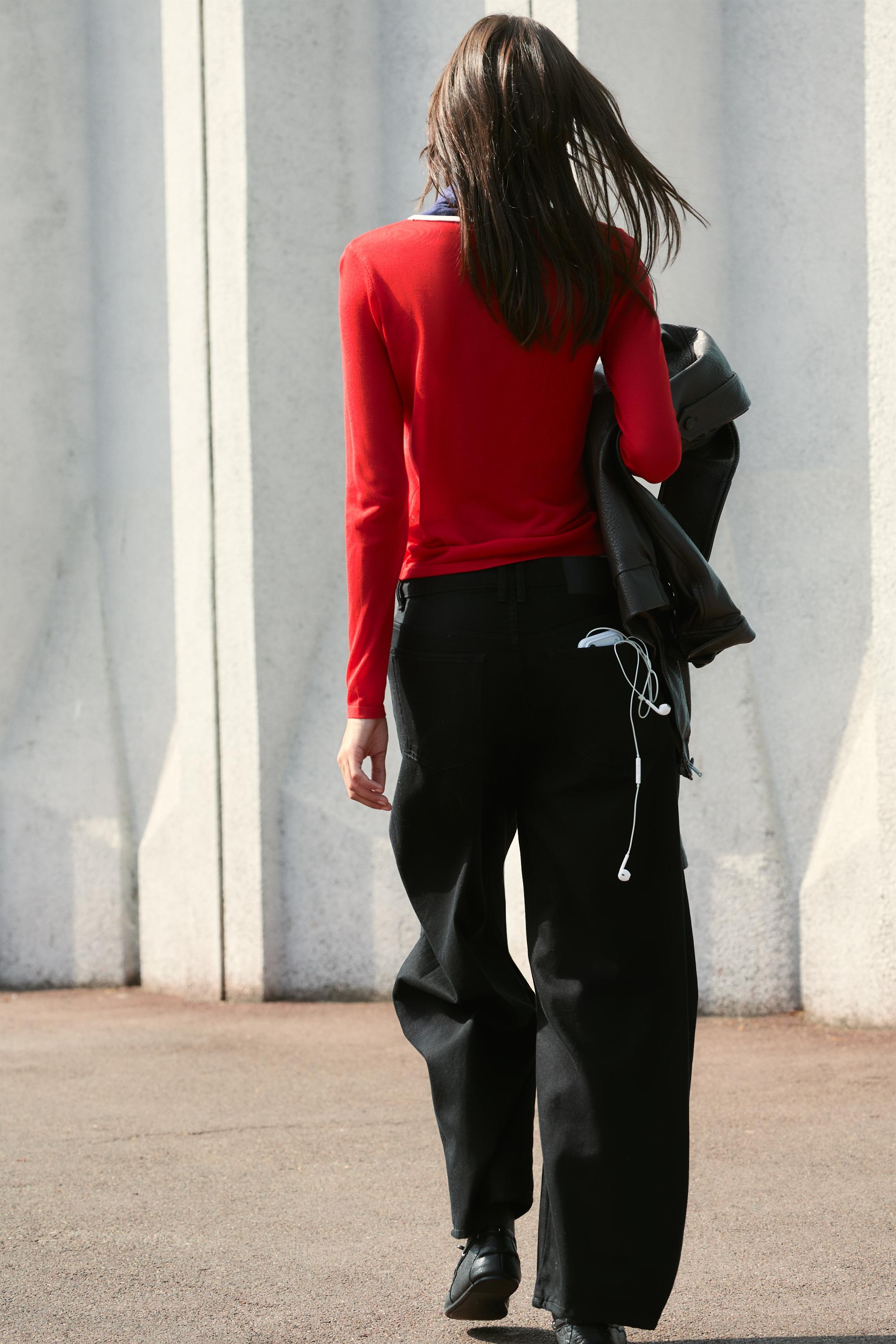 COMBINED KNIT SWEATER