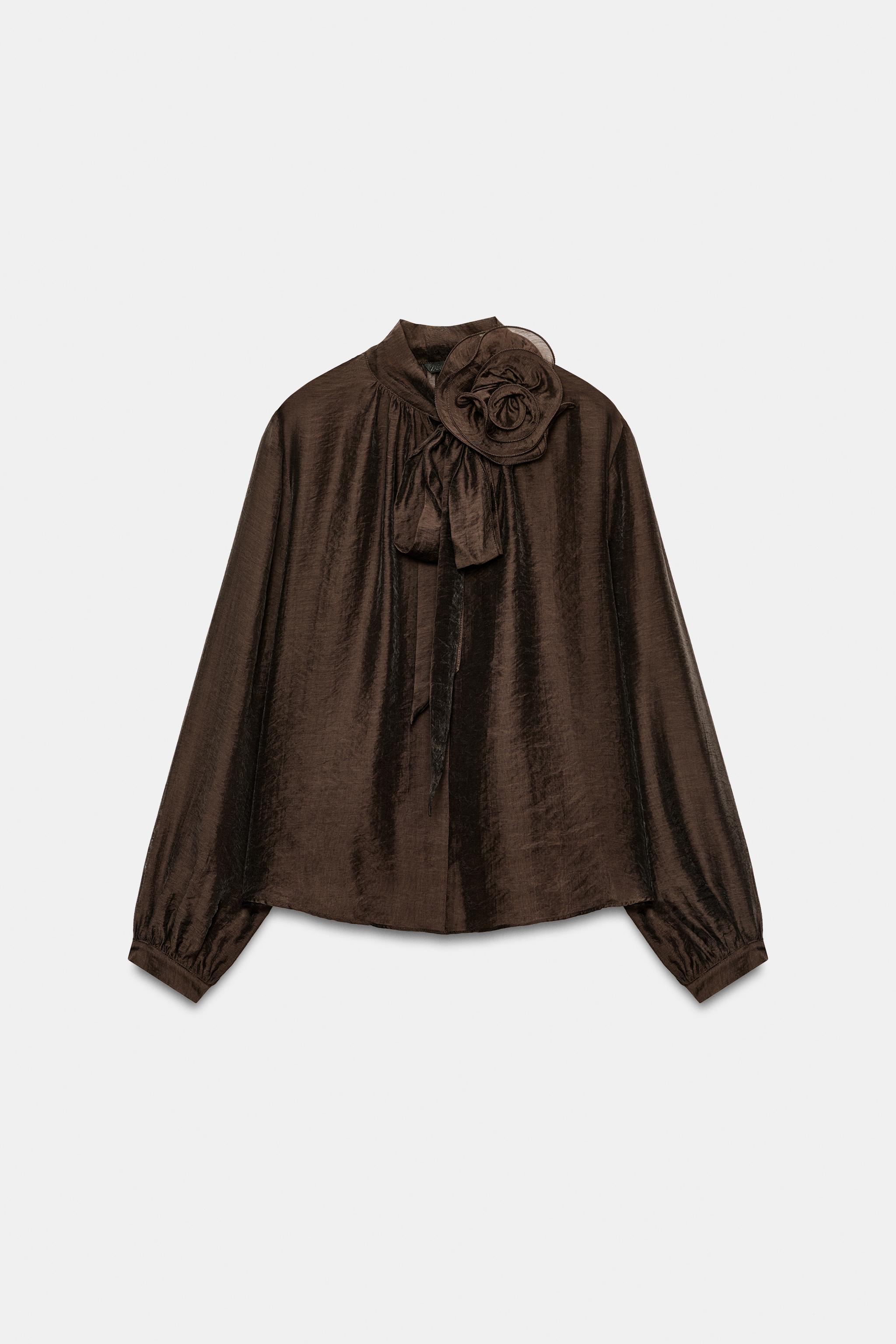 BLOUSE À NŒUD FLORAL