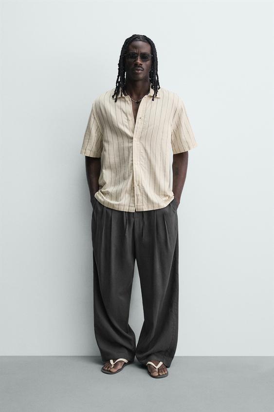 CAMISA FLUIDA RAYAS - Crudo de Zara - Imagen 0